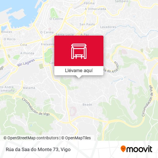 Mapa Rúa da Saa do Monte 73