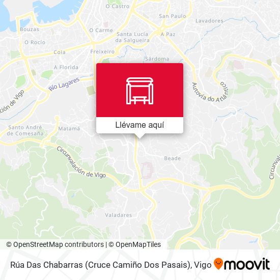Mapa Rúa Das Chabarras (Cruce Camiño Dos Pasais)