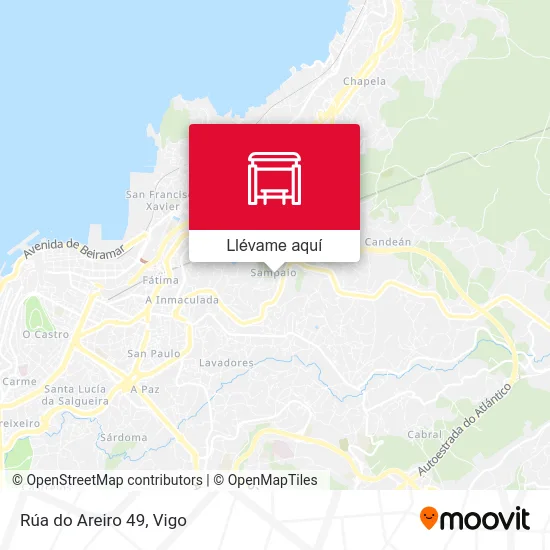 Mapa Rúa do Areiro 49