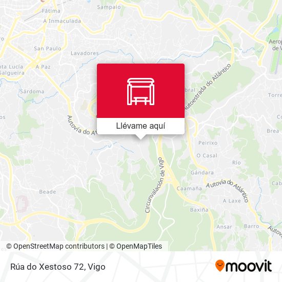 Mapa Rúa do Xestoso 72