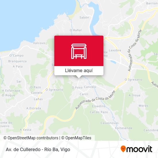 Mapa Av. de Culleredo - Río Ba