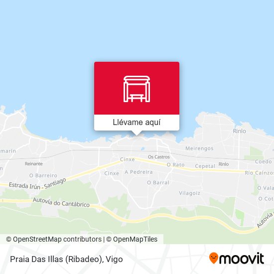 Mapa Praia Das Illas (Ribadeo)