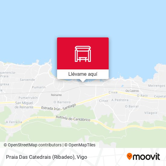 Mapa Praia Das Catedrais (Ribadeo)