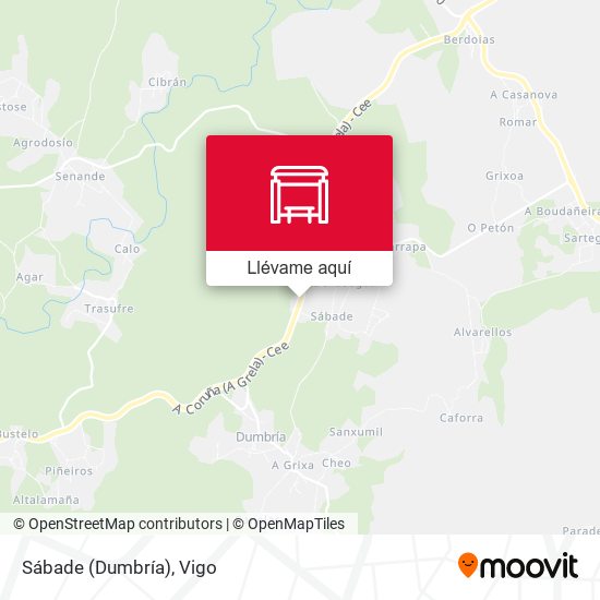 Mapa Sábade (Dumbría)