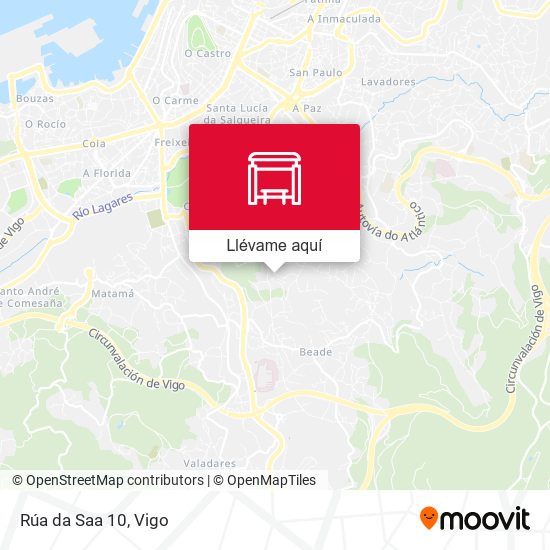 Mapa Rúa da Saa 10