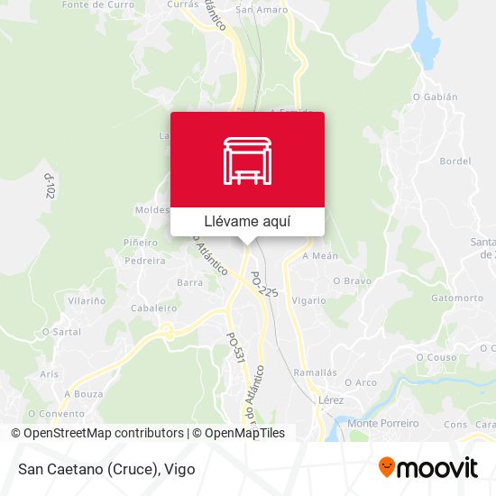 Mapa San Caetano (Cruce)