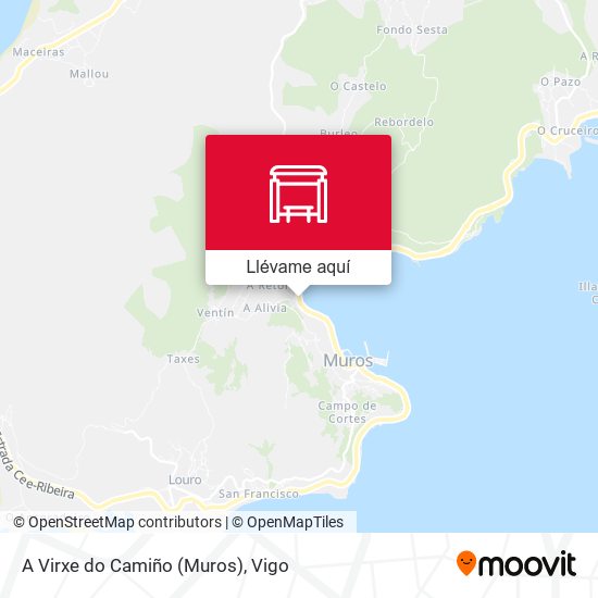 Mapa A Virxe do Camiño (Muros)