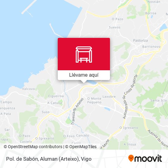Mapa Pol. de Sabón, Aluman (Arteixo)