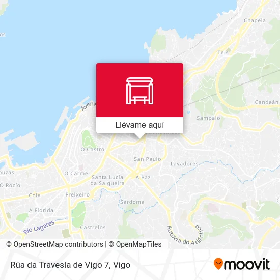 Mapa Rúa da Travesía de Vigo 7