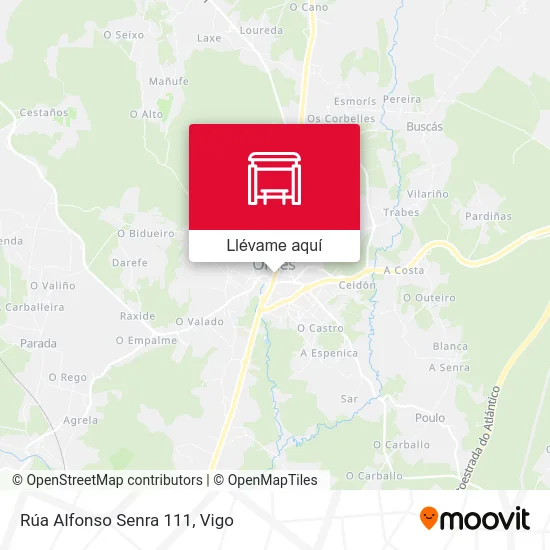 Mapa Rúa Alfonso Senra 111
