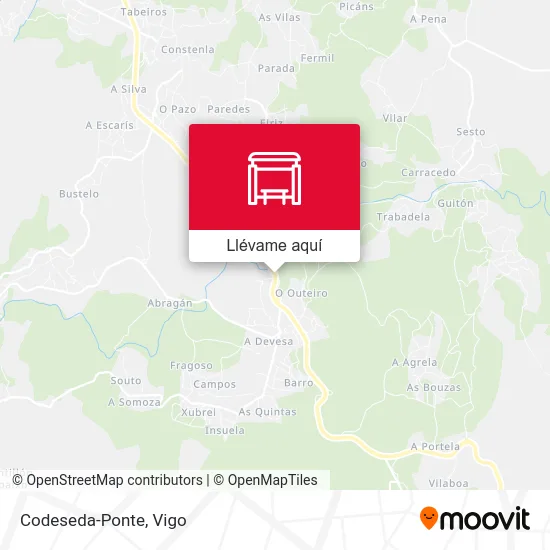 Mapa Codeseda-Ponte