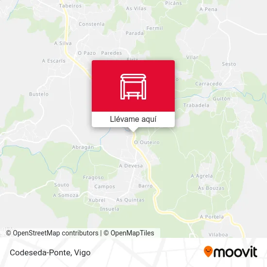 Mapa Codeseda-Ponte