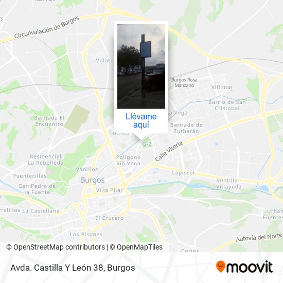 Mapa Avda. Castilla Y León 38