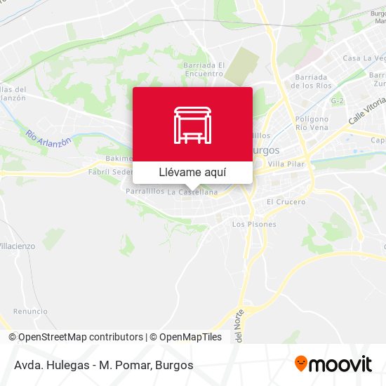 Mapa Avda. Hulegas - M. Pomar