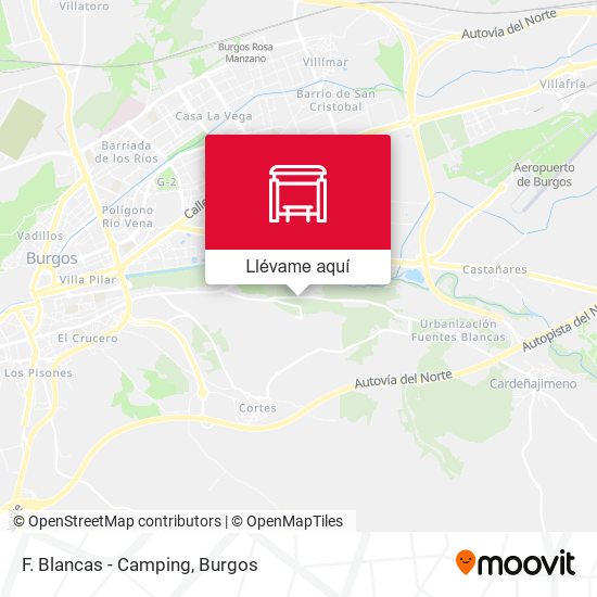 Mapa F. Blancas - Camping
