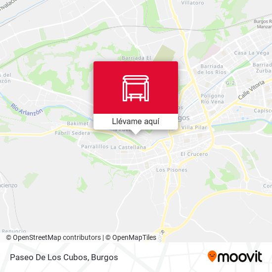 Mapa Paseo De Los Cubos