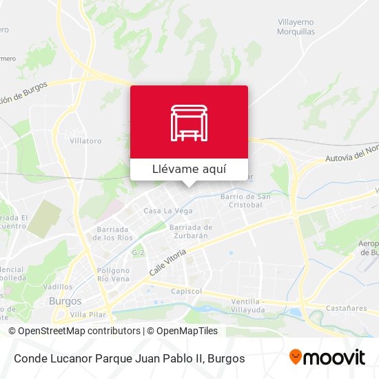 Mapa Conde Lucanor Parque Juan Pablo II