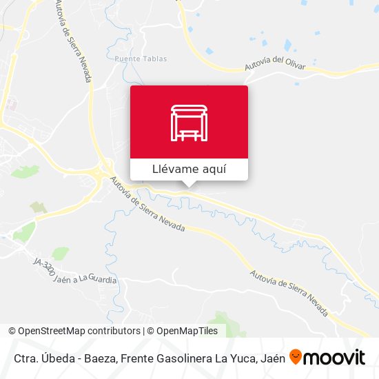 Mapa Ctra. Úbeda - Baeza, Frente Gasolinera La Yuca