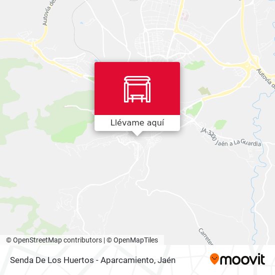Mapa Senda De Los Huertos - Aparcamiento