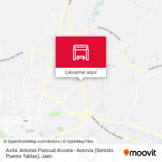 Mapa Avda. Antonio Pascual Acosta - Autovía (Sentido Puente Tablas)