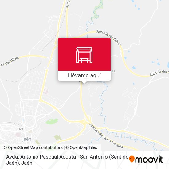 Mapa Avda. Antonio Pascual Acosta - San Antonio (Sentido Jaén)