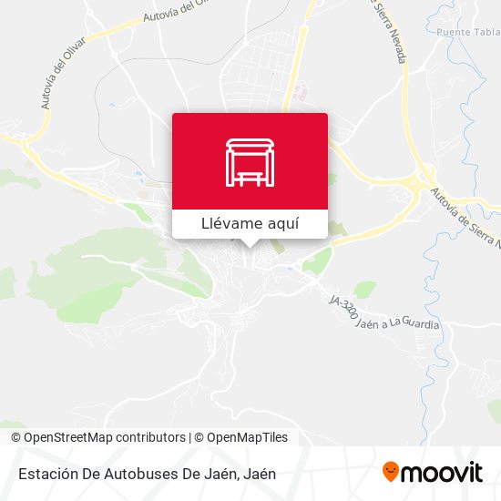 Mapa Estación De Autobuses De Jaén