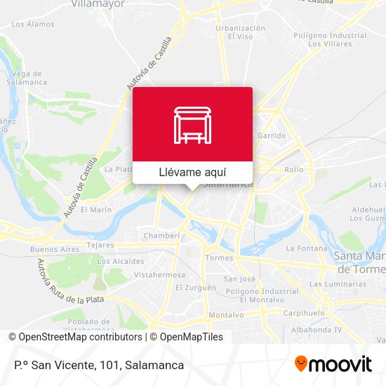 Mapa P.º San Vicente, 101