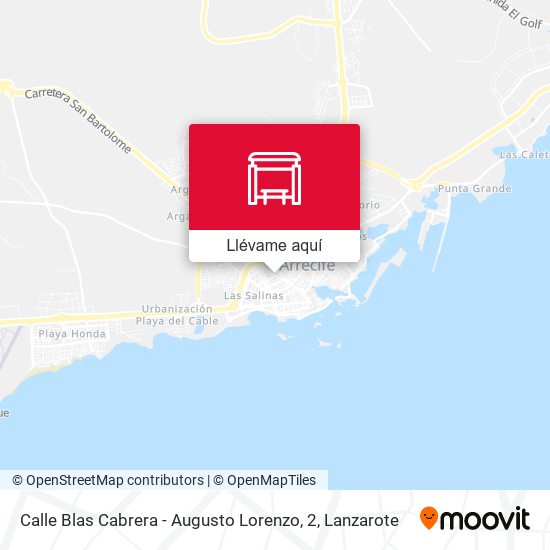 Mapa Calle Blas Cabrera - Augusto Lorenzo, 2