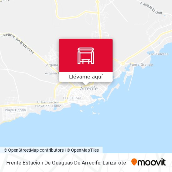 Mapa Frente Estación De Guaguas De Arrecife