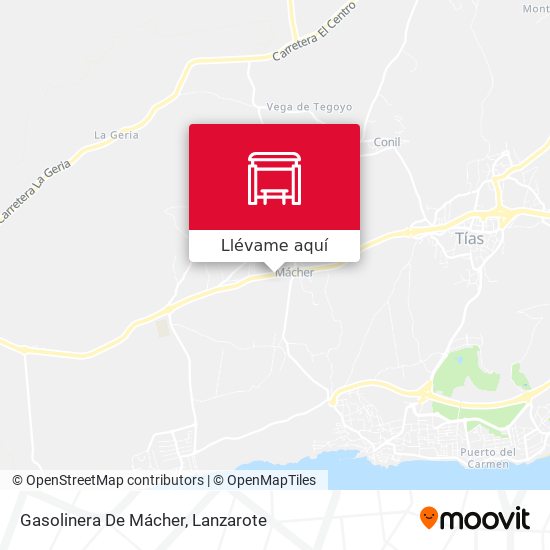Mapa Gasolinera De Mácher