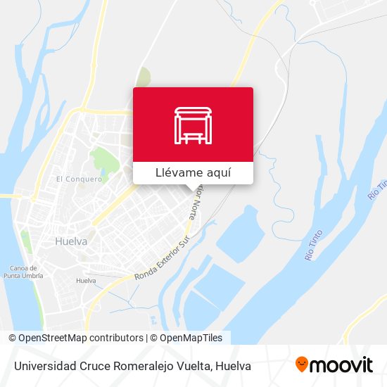 Mapa Universidad Cruce Romeralejo Vuelta