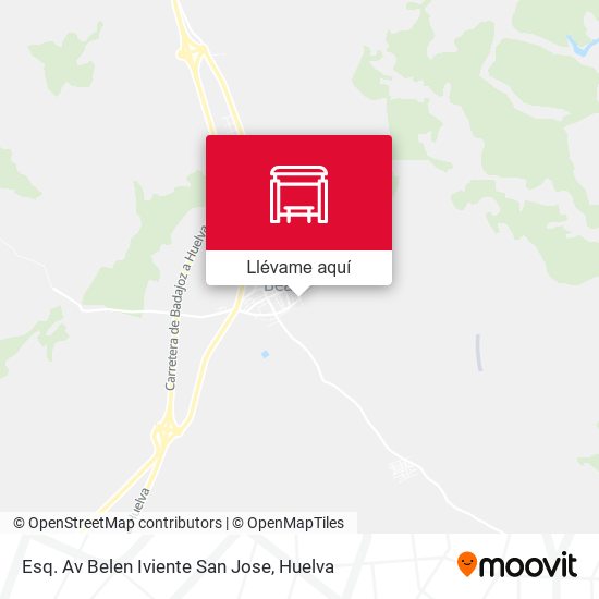 Mapa Esq. Av Belen Iviente  San Jose
