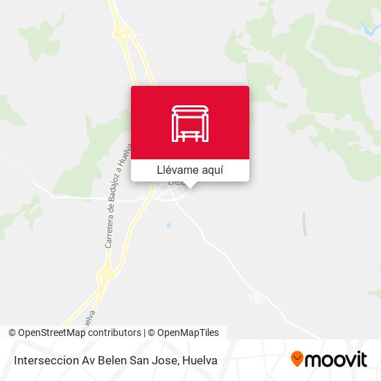 Mapa Interseccion Av Belen  San Jose