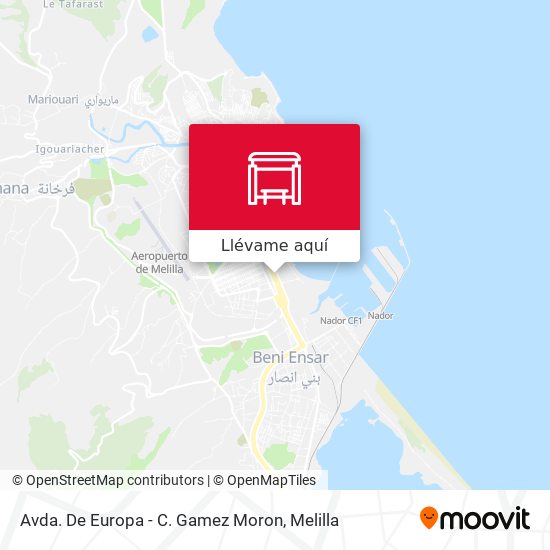 Mapa Avda. De Europa - C. Gamez Moron