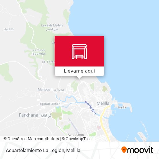 Mapa Acuartelamiento La Legión