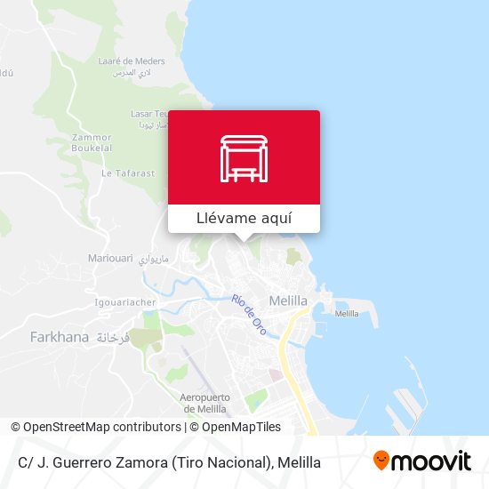 Mapa C/ J. Guerrero Zamora (Tiro Nacional)