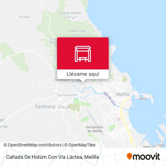 Mapa Cañada De Hidúm Con Vía Láctea