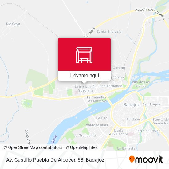 Mapa Av. Castillo Puebla De Alcocer, 63