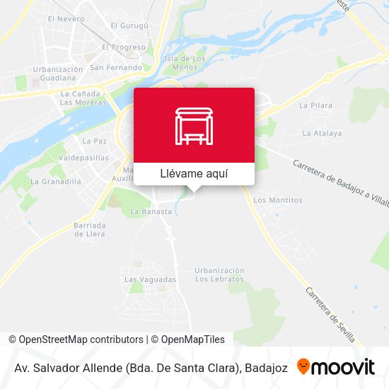Mapa Av. Salvador Allende (Bda. De Santa Clara)