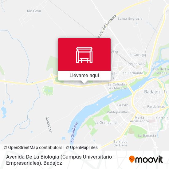 Mapa Avenida De La Biología (Campus Universitario - Empresariales)