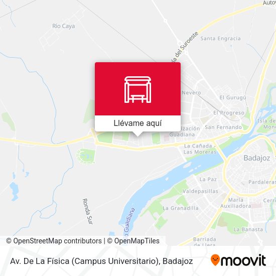 Mapa Av. De La Física (Campus Universitario)