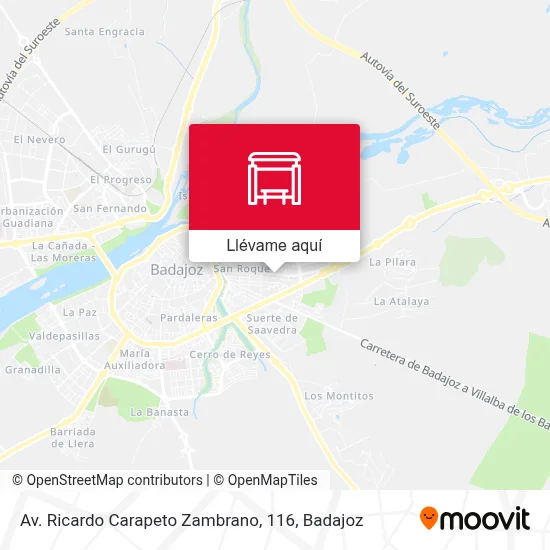 Mapa Av. Ricardo Carapeto Zambrano, 116