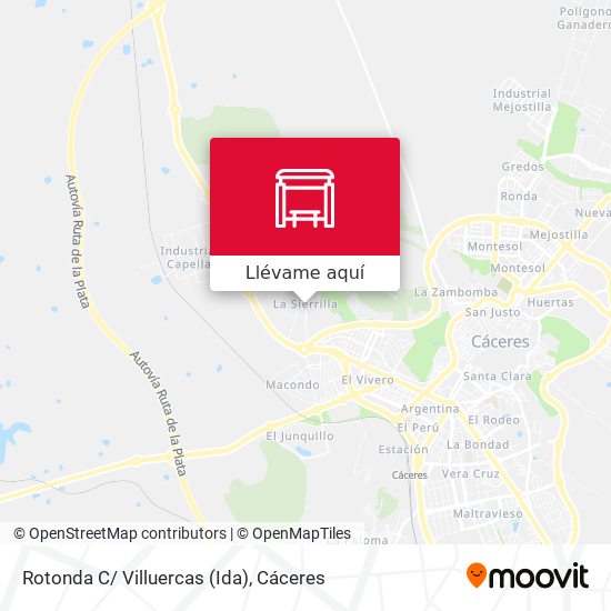 Mapa Rotonda C/ Villuercas (Ida)