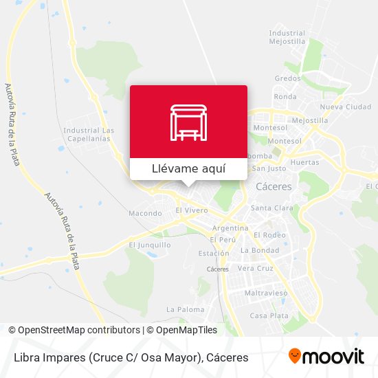 Mapa Libra Impares (Cruce C/ Osa Mayor)