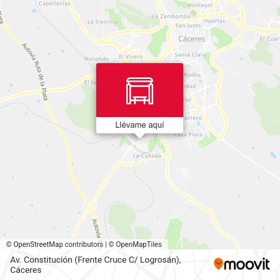 Mapa Av. Constitución (Frente Cruce C/ Logrosán)