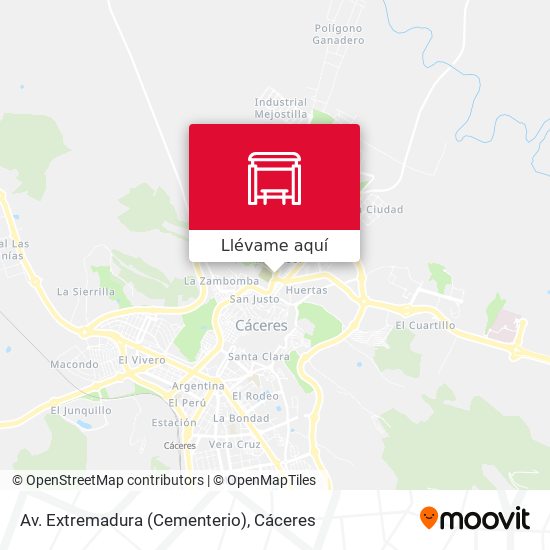 Mapa Av. Extremadura (Cementerio)
