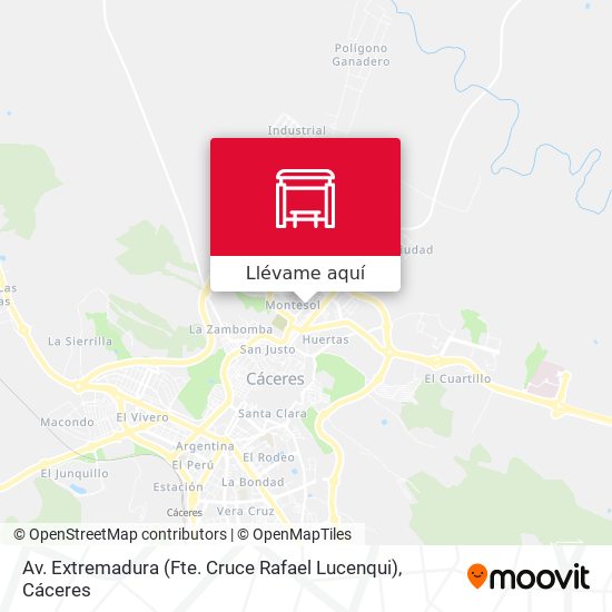 Mapa Av. Extremadura (Fte. Cruce Rafael Lucenqui)
