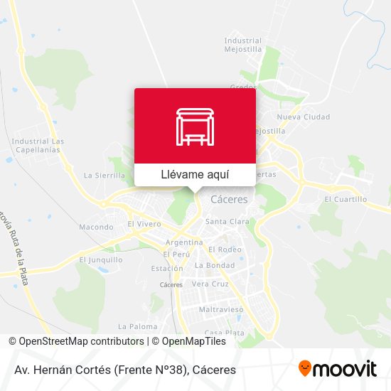 Mapa Av. Hernán Cortés (Frente Nº38)