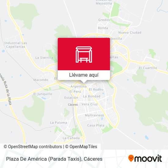 Mapa Plaza De América (Parada Taxis)