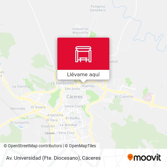 Mapa Av. Universidad (Fte. Diocesano)